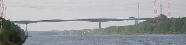 Hochbrücke mit der B7 bei Rendsburg